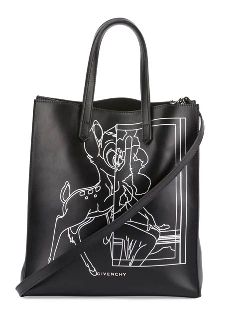 Givenchy Stargate Bambi® Medium Shopper Tote Bag, Black